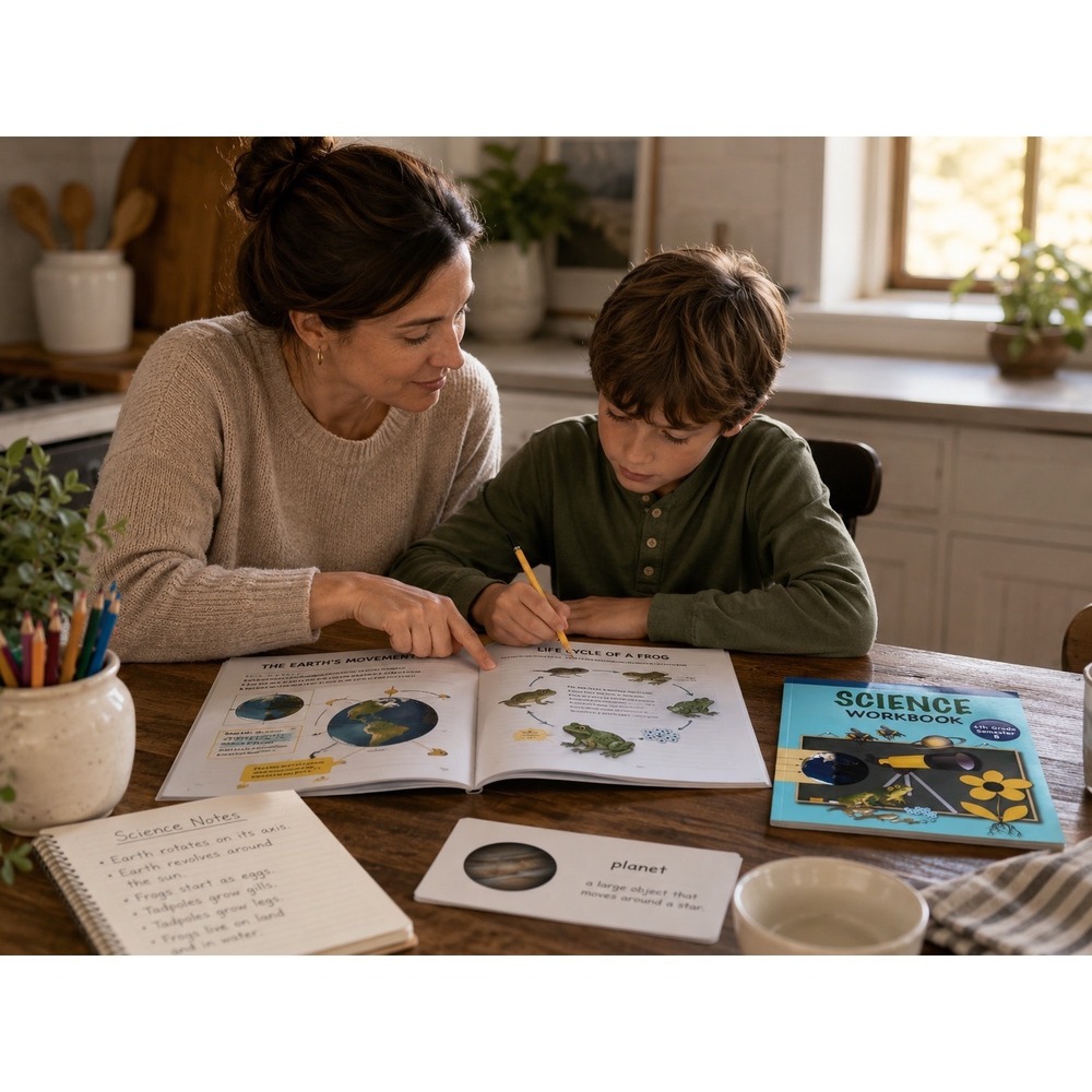 Accelerate Education 4th Grade Science Workbook Semester‎ A & B Set 2020